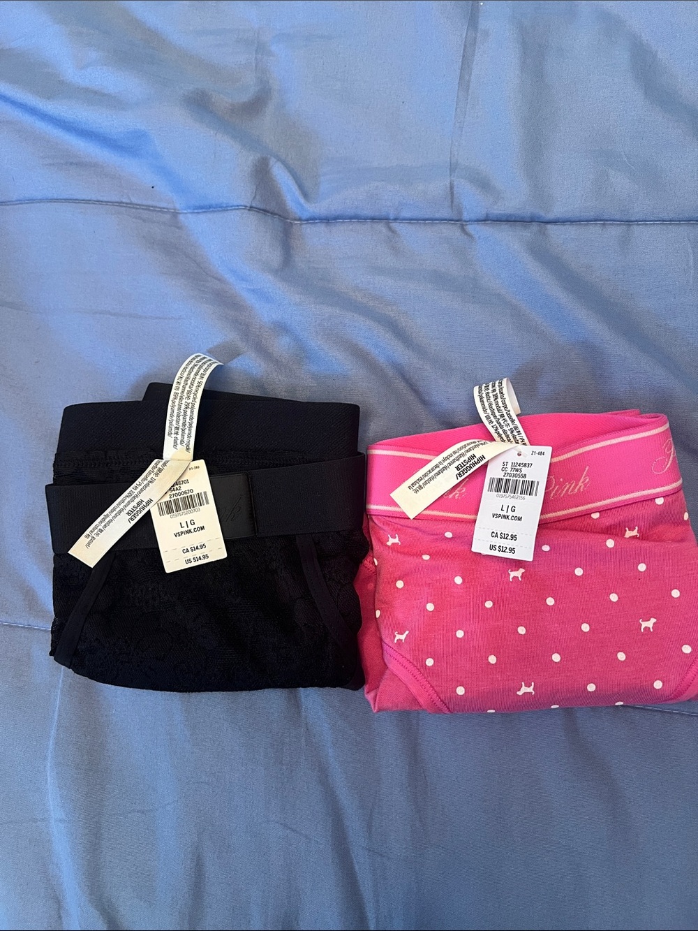 PINK Victoria's Secret Girls' Underwear 2-Pack - Pink & Black